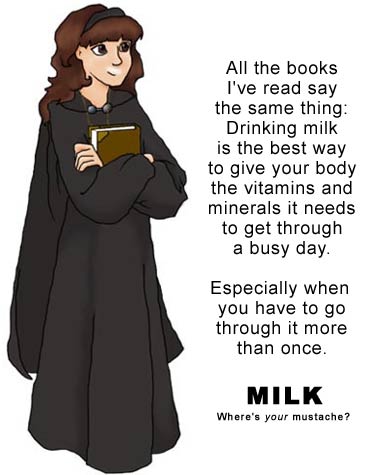 Hermione Milk Ad